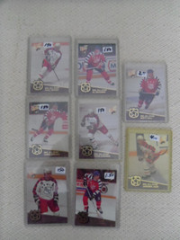 1992-Fleer-NHL All Star Various Insert Hockey Cards.