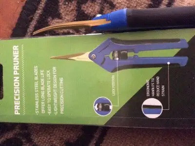 Curved stainless steel pruning shear/ trimming scissors, View more