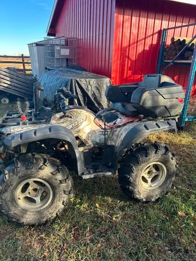 2008 Yamaha Grizzly 700 with new 30” mudlite tires snorkeled Clutched and shimmed with 2 up seat Wit...