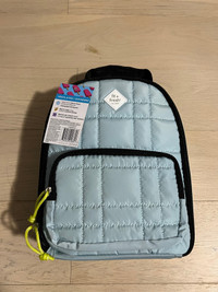 Fit + Fresh Asher Quilted Seafoam Lunch Bag