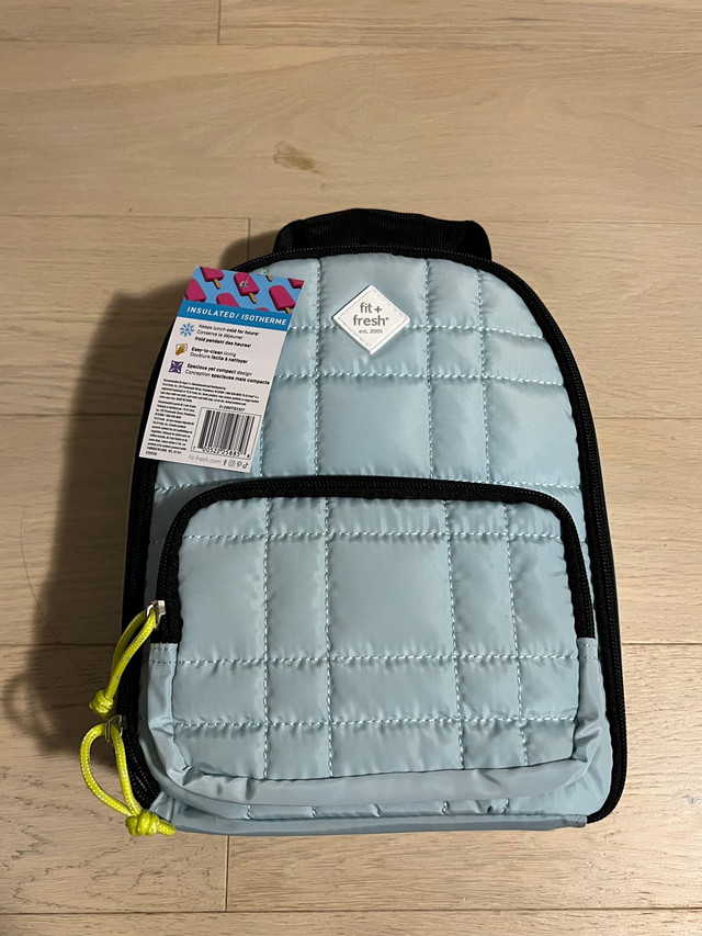 Fit + Fresh Asher Quilted Seafoam Lunch Bag in Other in Vancouver