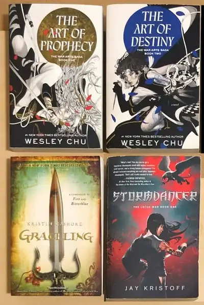 YA paperback fantasy novels ($7 each) Wesley Chu +, View more