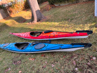 2 kayaks de mer en fibre