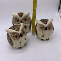 Vintage Owl and Napkin holder set