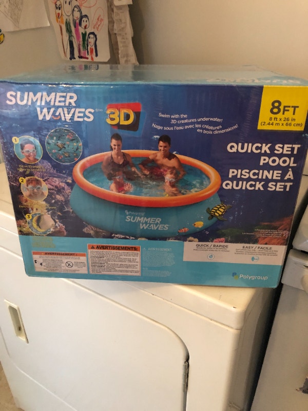 Piscine Gonflable 8 Pi. 3D SummerWave Swimming Pool Spas et piscines