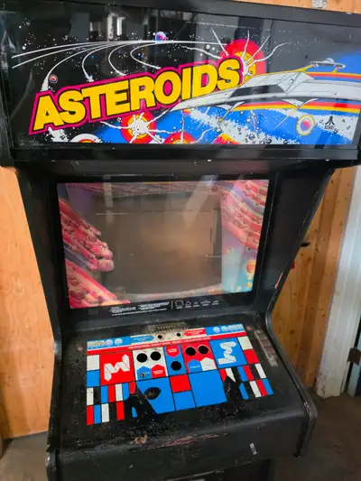 Atari Asteroids arcade cabinet vintage 1979, View more