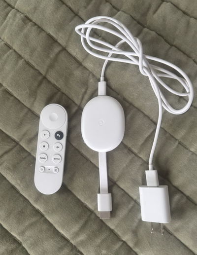 Google Chromecast G454V HD Streaming Device with Google TV, View more