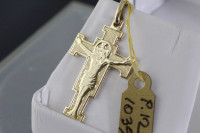 BRAND NEW ONE OF A KIND SOLID 14K. ITALIAN GOLD CROSS FOR SALE.