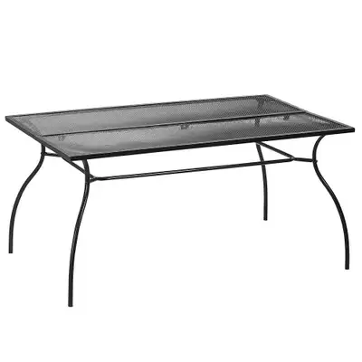 59" Patio Dining Table, 6 Seat Rectangular Outdoor Table , View more