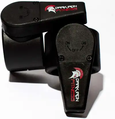 Set of Dark Iron Fitness Barbell Collar Clamps – NEW, View more