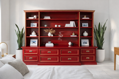 Custom-Built SOLID WOOD two piece Credenza with Hutch, View more
