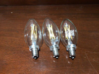 3 LED chandelier bulbs 