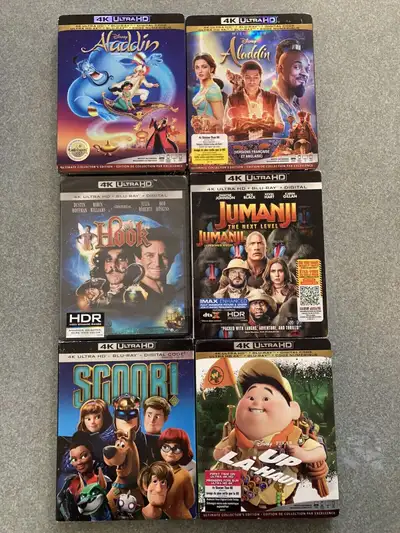 All are brand new and still factory sealed. $25 each or buy 4 or more of my 4K and get them for $20...