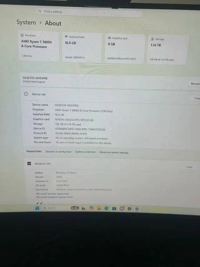 Custom Gaming PC - ASUS GeForce RTX / AMD fRyzen / HyperX RAM in Desktop Computers in Delta/Surrey/Langley - Image 3