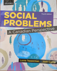 Social problems a Canadian perspective 4th edition