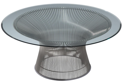 Authentic Warren Platner for Knoll  coffee table steel glass mcm, View more