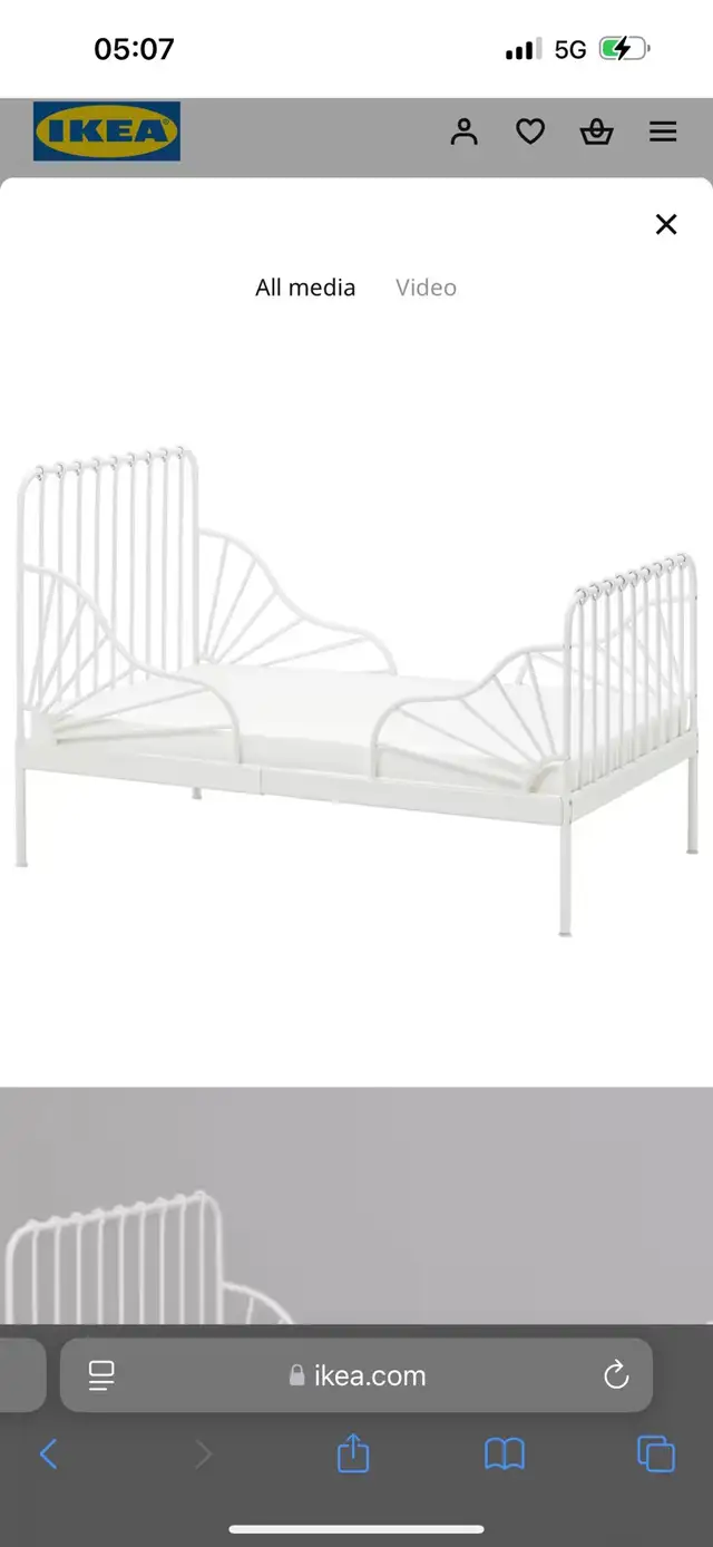 Ikea Minnen Kids Bed in Beds & Mattresses in Burnaby/New Westminster - Image 2