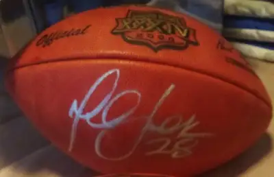 Official NFL Football Signed by Buffalo Bills Bernard with COA, View more