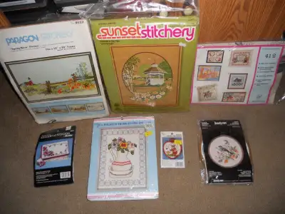 Earring clips, Glow stick kit, craft bag, & Needlework kits, View more