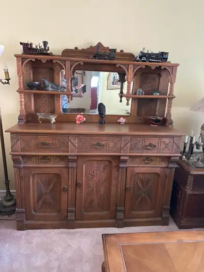 antique buffet and Hutch 1800s to early 1900s, View more