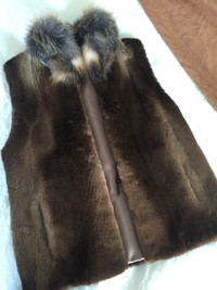 Sheared Beaver Fur Vest, Like New
