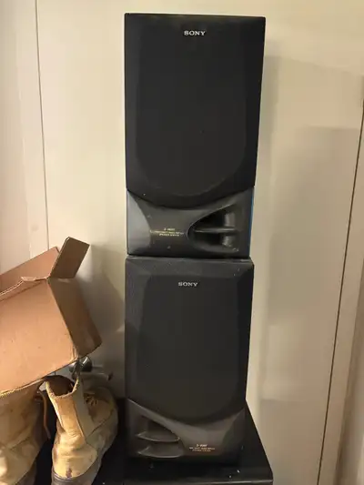 Sony 3way bookshelf speakers, View more