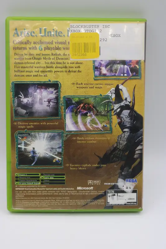 Otogi 2: Immortal Warriors (Microsoft Xbox, 2004) in XBOX One in City of Halifax - Image 6