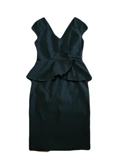 Paper Dolls women’s 8 peplum stretch cap sleeve dress, blac, View more