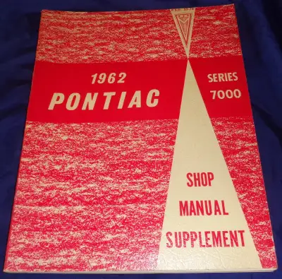 AM048 1962 Pontiac S7000 Manual Sup PSD53-78 Pathfinder Strato-Chief Laurentian --------------------...