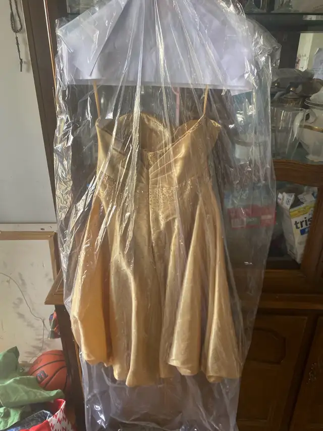 ESHA Design Gold Dress - Size XS63848994966275121