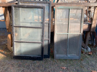 Antique wooden window, 2 sets for cold frames or crafts