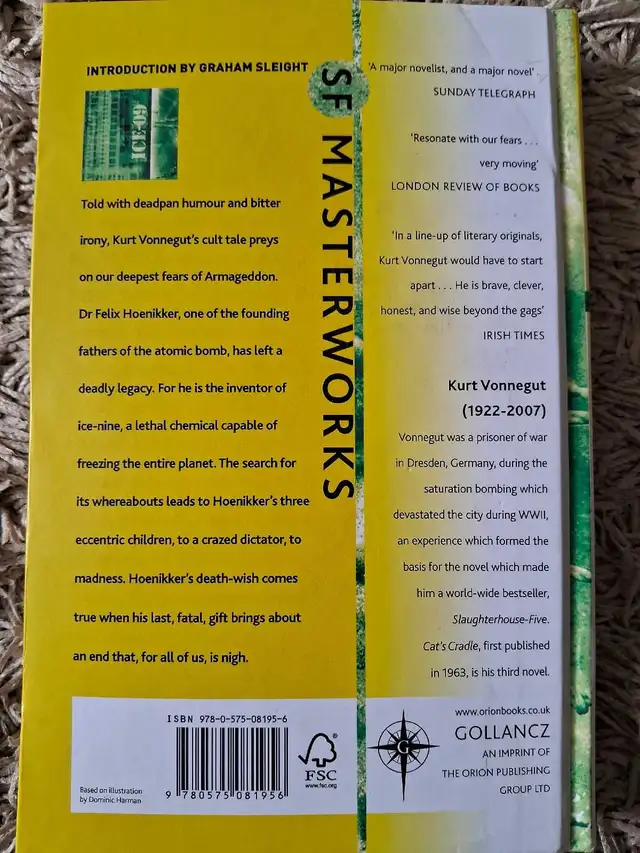 KURT VONNEGUT - CAT'S CRADLE (HARDCOVER) in Fiction in Barrie - Image 3