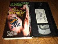 UFC VHS Tape THE ROAD TO THE HEAVYWEIGHT TITLE UFC XVIII