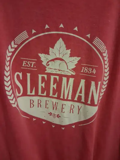 4 Sleeman t-shirts Large all for just $15.00  Brand New...+++, View more