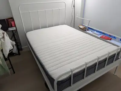 Ikea double bed metal frame, View more