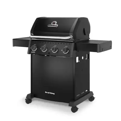 Broil King Crown 410 Shadow 4-Burner Propane BBQ in Black, View more