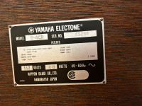 Yamaha electric organ