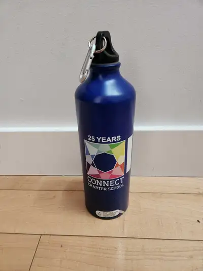 Blue Connect Charter School - Water Bottle With Carabiner Clip, View more