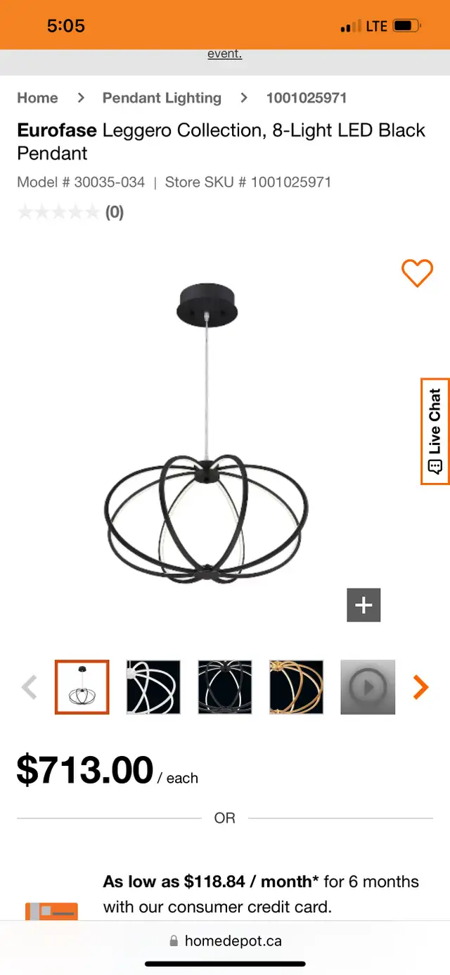 Chandelier - LED PENDANT in Indoor Lighting & Fans in Kitchener / Waterloo - Image 2