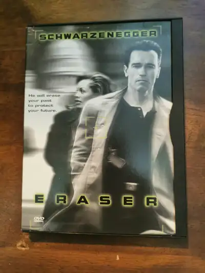 Bonjour, je vends le dvd du film joué par Arnold Schwarzenegger, L'Éffaceur. Le DVD est en bon état....