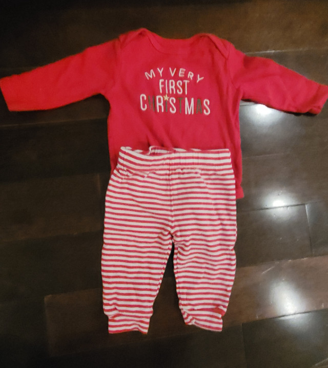 Baby's First Christmas Outfit (6 months) in Clothing - 6-9 Months in Mississauga / Peel Region