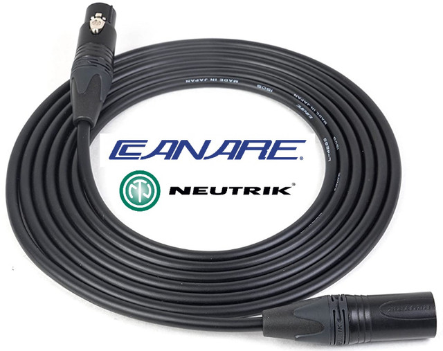 Canare Star Quad 20' Ft XLR Cables w/Neutrik Gold [New+Warranty] dans Matériel audio professionnel  à Ville de Montréal - Image 2