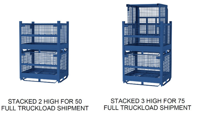 NEW GM5131 WIRE MESH BINS IN STOCK. 54" X 44" X 40"H WIRE BASKET in Storage Containers in City of Toronto - Image 3