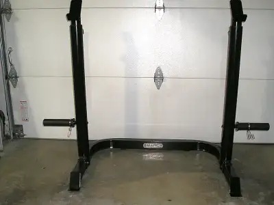 Bench Press / Squat Rack - Adjustable height & weight storage, View more