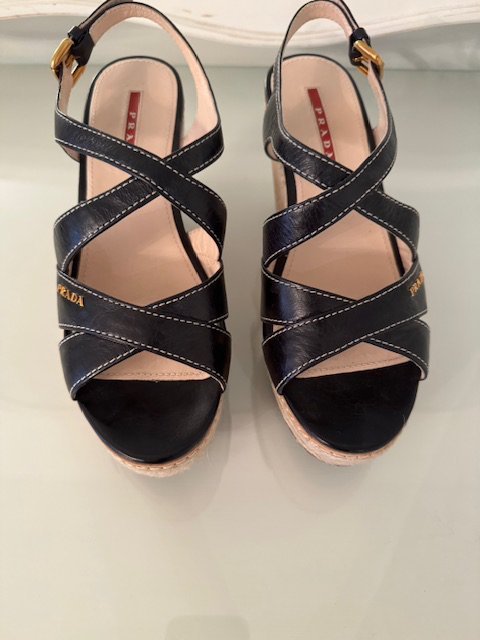 WOMAN'S PRADA CORK WEDGE HEELS in Women's - Shoes in City of Toronto - Image 4