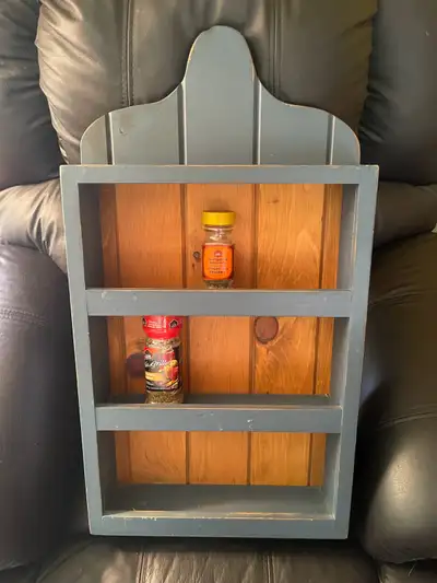  Vintage rustic pine spice cabinet, View more