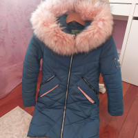 winter long jacket for girl size 8