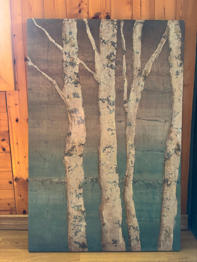 Birch Trees On Canvas Print in Arts & Collectibles in Yarmouth