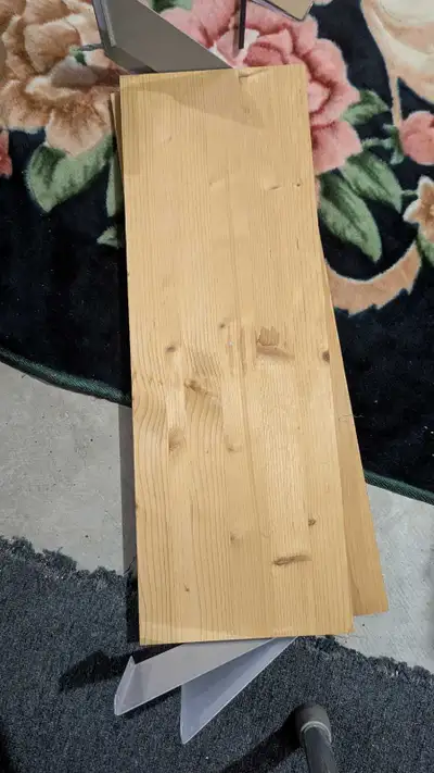 Set of 3 Solid Wood Floating Shelves, View more