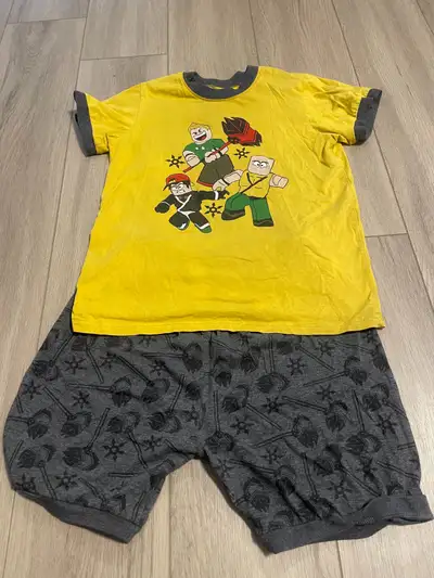 Size 12/13 kids pjs- stretchy and can fit smaller. Good shape. Oh off Fox Creek Rd Dieppe